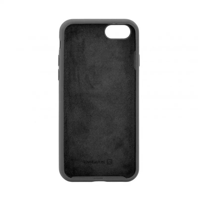 Capa de silicone Evelatus Apple iPhone 7/8/SE2022 Premium Soft Touch preta