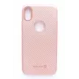 Capa traseira Evelatus Carbon para Apple iPhone X, rosa