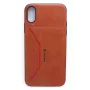 Capa de carteira folio Evelatus para Apple iPhone X Castanho Nobel