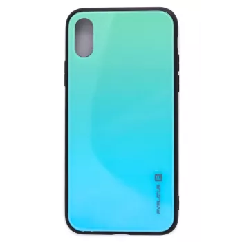 Evelatus Capa de vidro gradiente para Apple iPhone X/Xs 6 Lagoon