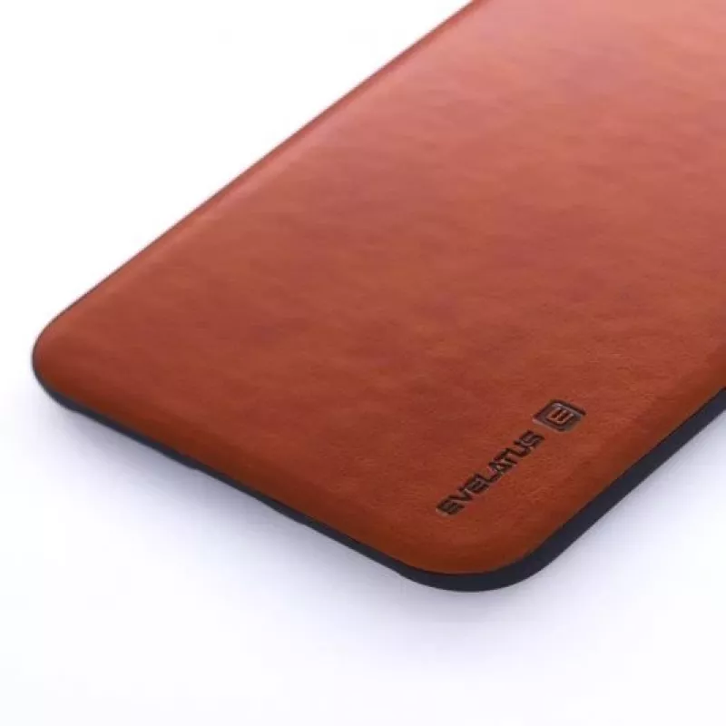 Evelatus Capa traseira Kuton para Apple iPhone X / XS castanha