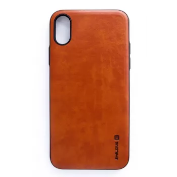 Evelatus Capa traseira Kuton para Apple iPhone X / XS castanha