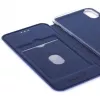 Evelatus Capa tipo livro para Apple iPhone XR azul-escuro