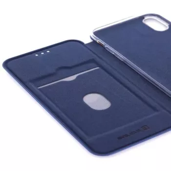 Evelatus Capa tipo livro para Apple iPhone XR azul-escuro