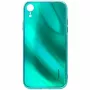Evelatus capa em vidro temperado com efeito de ondulação e eletrogalvanização total para Apple iPhone XR verde