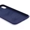 Capa de Silicone Nano Evelatus para Apple iPhone Xs Max Soft Touch TPU Azul Meia-noite