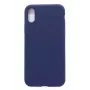 Capa de Silicone Nano Evelatus para Apple iPhone Xs Max Soft Touch TPU Azul Meia-noite