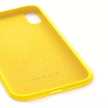 Evelatus Apple iPhone Xs capa de silicone Premium Soft Touch Amarelo-claro