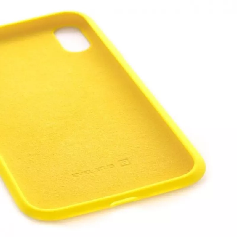 Evelatus Apple iPhone Xs capa de silicone Premium Soft Touch Amarelo-claro