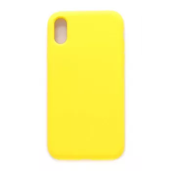 Evelatus Apple iPhone Xs capa de silicone Premium Soft Touch Amarelo-claro