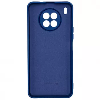 Capa de Silicone Nano Evelatus para Huawei Nova 8i Soft Touch TPU Azul-marinho