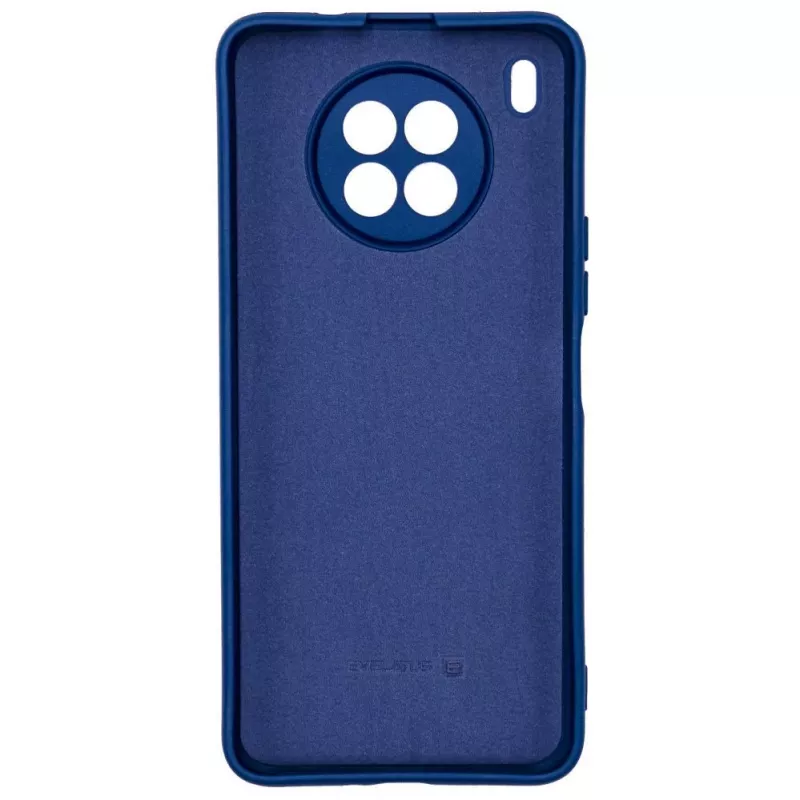 Capa de Silicone Nano Evelatus para Huawei Nova 8i Soft Touch TPU Azul-marinho