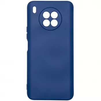 Capa de Silicone Nano Evelatus para Huawei Nova 8i Soft Touch TPU Azul-marinho