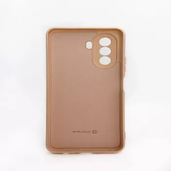 Capa de silicone nano Evelatus para Huawei Nova Y70 Soft Touch TPU bege