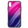 Evelatus Huawei P Smart 2019 Película de Proteção de Ecrã em Vidro Temperado com Efeito Água Ondulada e Eletrodeposição Total Gradiente Rosa-Roxo