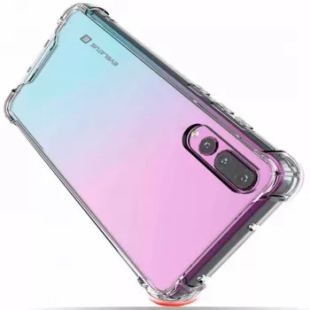 Evelatus Capa de silicone TPU com proteção militar anti-impacto para Huawei P30 transparente