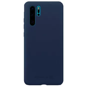 Evelatus Capa de silicone Nano Soft Touch TPU azul meia-noite para Huawei P30 Pro