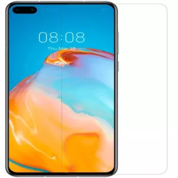 Evelatus Película de vidro temperado plana transparente 0,33 mm com cola japonesa antiestática para Huawei P40