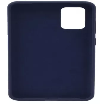 Capa de silicone Soft Touch Premium Evelatus para Huawei P40 azul meia-noite