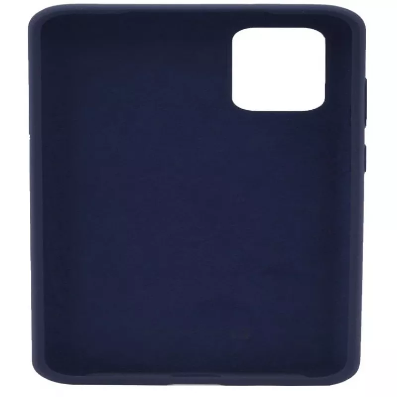 Capa de silicone Soft Touch Premium Evelatus para Huawei P40 azul meia-noite