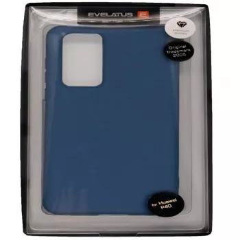 Capa de Silicone Soft Touch Evelatus para Huawei P40 Azul