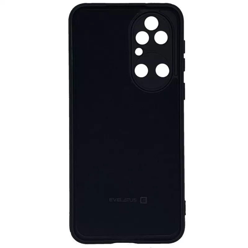 Evelatus Huawei P50 Capa de silicone nano Soft Touch TPU preta