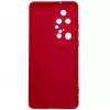 Capa de silicone nano Evelatus para Huawei P50 Pro Soft Touch TPU vermelha