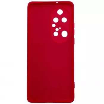 Capa de silicone nano Evelatus para Huawei P50 Pro Soft Touch TPU vermelha
