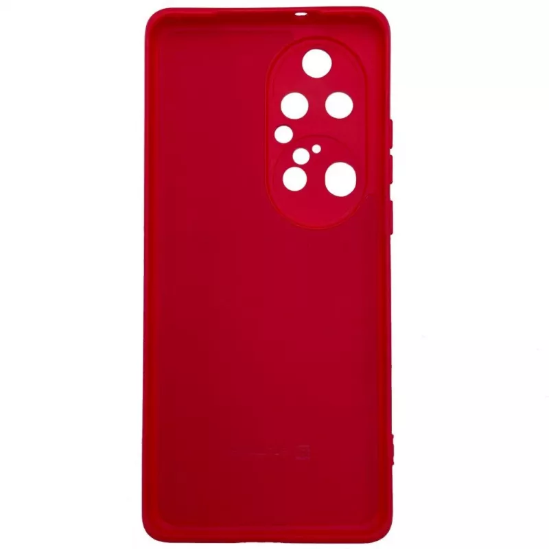 Capa de silicone nano Evelatus para Huawei P50 Pro Soft Touch TPU vermelha