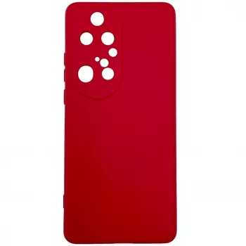 Capa de silicone nano Evelatus para Huawei P50 Pro Soft Touch TPU vermelha