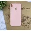 Capa de silicone Nano Evelatus para Huawei Y7 2019 Soft Touch TPU rosa-areia