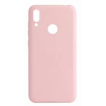 Capa de silicone Nano Evelatus para Huawei Y7 2019 Soft Touch TPU rosa-areia