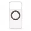 Evelatus Capa híbrida com MagSafe e suporte metálico 360° para iPhone 17 Pro Max, transparente