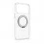Evelatus Capa híbrida com MagSafe e suporte metálico 360° para iPhone 17 Pro Max, transparente