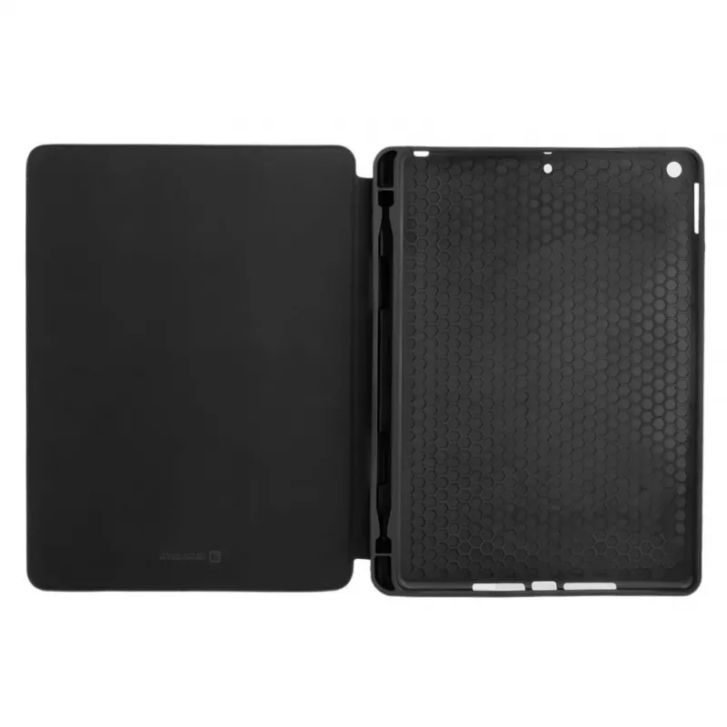 Evelatus Capa para Tablet iPad 10.2 com Interior em Imitação de Microfibra Preta