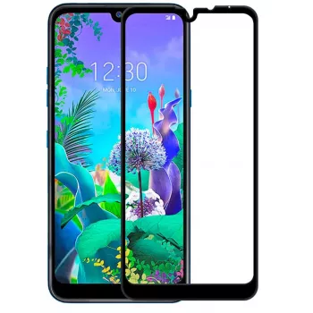 EVELATUS LG K50/Q60 2.5D Full Cover Japan Glue Glass Protetor de ecrã em vidro temperado antiestático