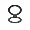 Suporte de telefone magnético Evelatus em anel metálico Preto
