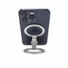 Evelatus Suporte de telefone magnético em metal com anel, prateado