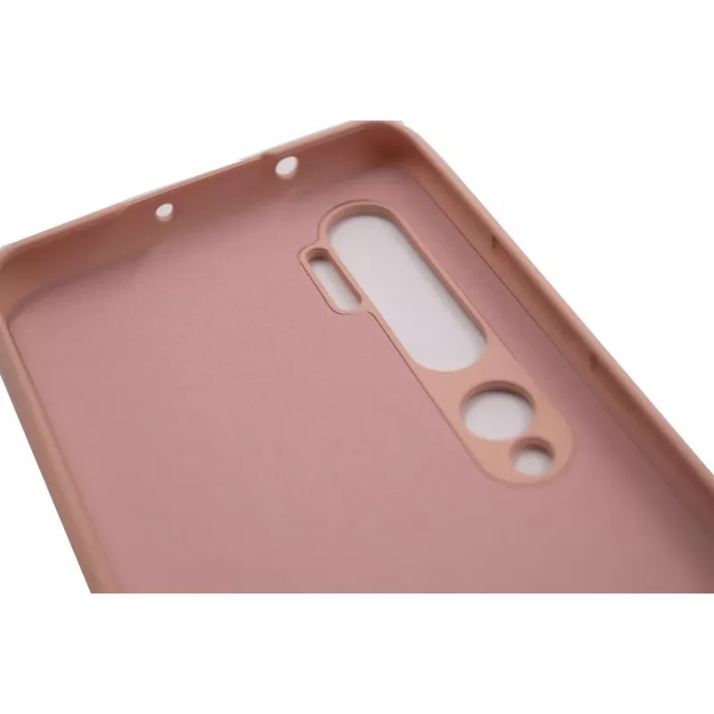 Capa de silicone Nano Evelatus para Xiaomi Mi Note 10 / Mi Note 10 Pro - Soft Touch TPU, rosa-claro