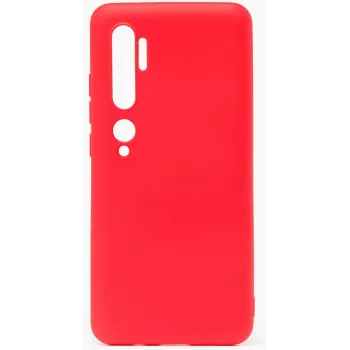 Evelatus Capa de silicone nano para Xiaomi Mi Note 10 / Mi Note 10 Pro - Soft Touch TPU - vermelha