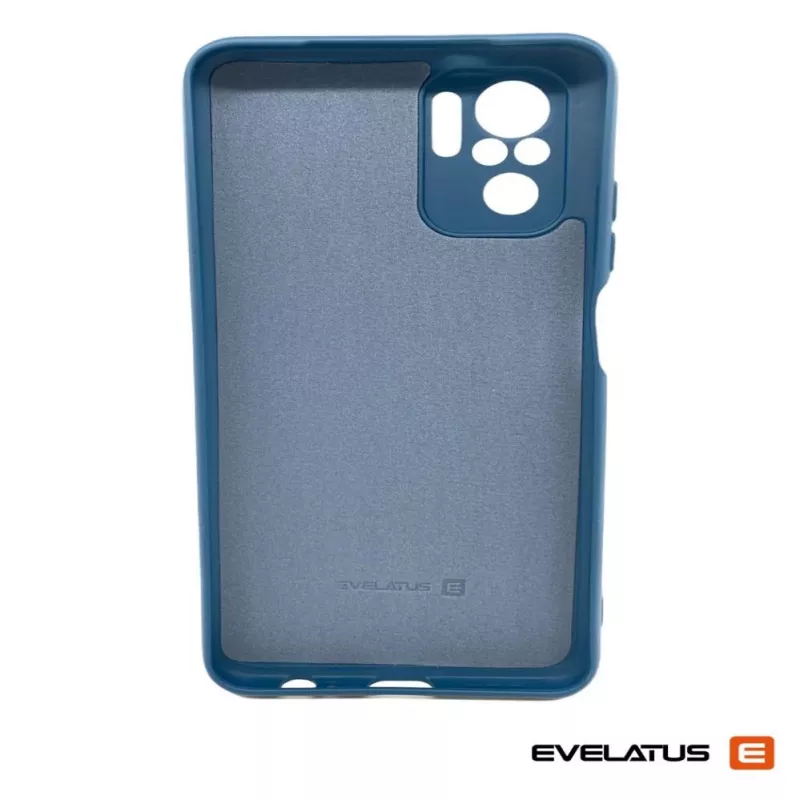 Capa em silicone Nano Evelatus para Xiaomi Redmi Note 10 / Note 10S - azul-marinho