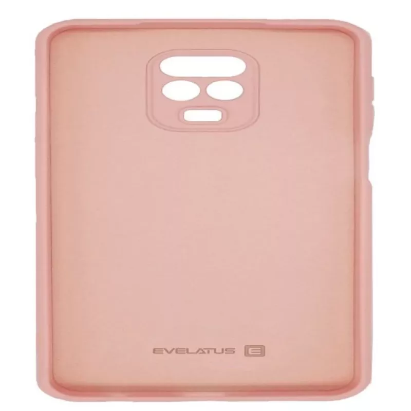 Capa de silicone nano Evelatus para Xiaomi Redmi Note 9 Pro / Redmi Note 9S - Soft Touch TPU - bege