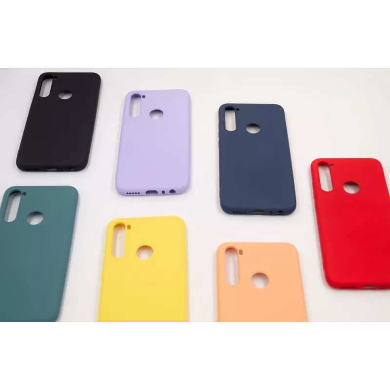 Capa de silicone nano Evelatus Soft Touch em TPU para Xiaomi Redmi Note 8 / Redmi Note 8 2021 - Azul escuro