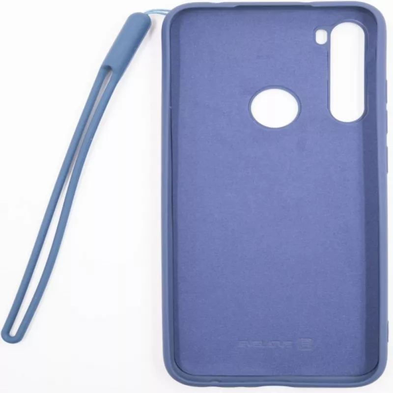 Capa de silicone nano Evelatus Soft Touch em TPU para Xiaomi Redmi Note 8 / Redmi Note 8 2021 - Azul escuro