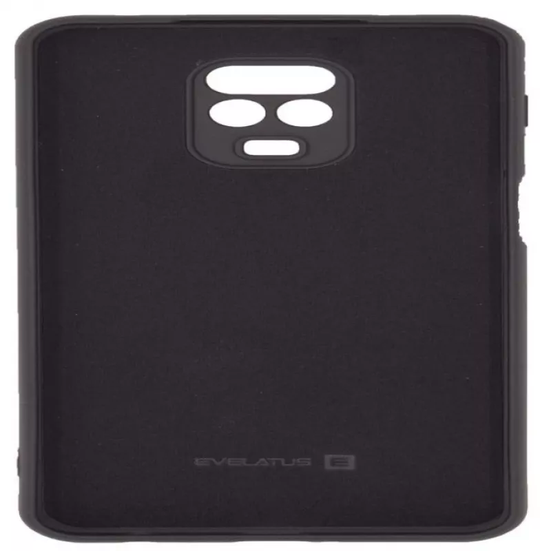 Capa Evelatus Nano Silicone Soft Touch TPU para Xiaomi Redmi Note 9 Pro / Redmi Note 9S - preta