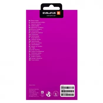 Suporte de telemóvel Evelatus para bicicleta e mota EPH01 Preto