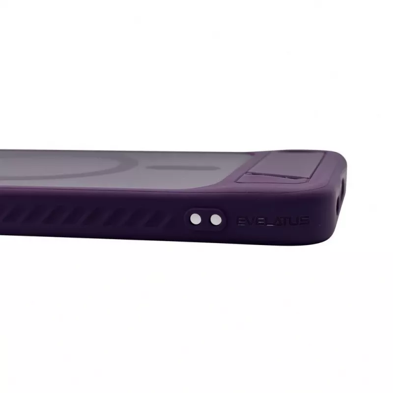 Capa MagSafe com Suporte Revestida a Borracha Evelatus para Samsung Galaxy A37 / A36 - Lilás