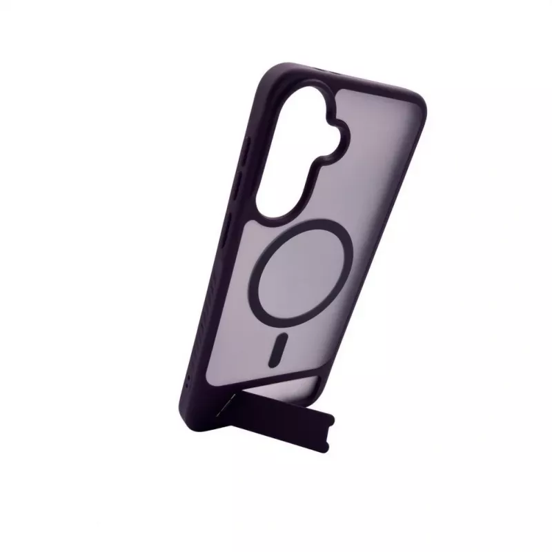 Capa MagSafe com Suporte Revestida a Borracha Evelatus para Samsung Galaxy A37 / A36 - Lilás