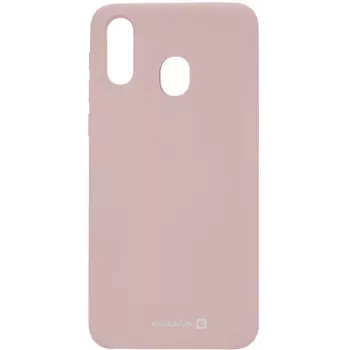 Capa de silicone Evelatus para Samsung A40 rosa-areia