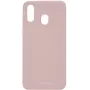 Capa de silicone Evelatus para Samsung A40 rosa-areia